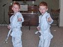 Twins in karate