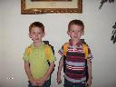 Dean and David get ready for school