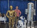 Matt with Star Wars droids