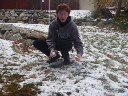 david in the snow