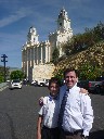 daddy and trent at manti temple