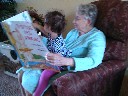 grandma reads to alora