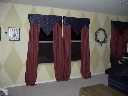 curtains in game room